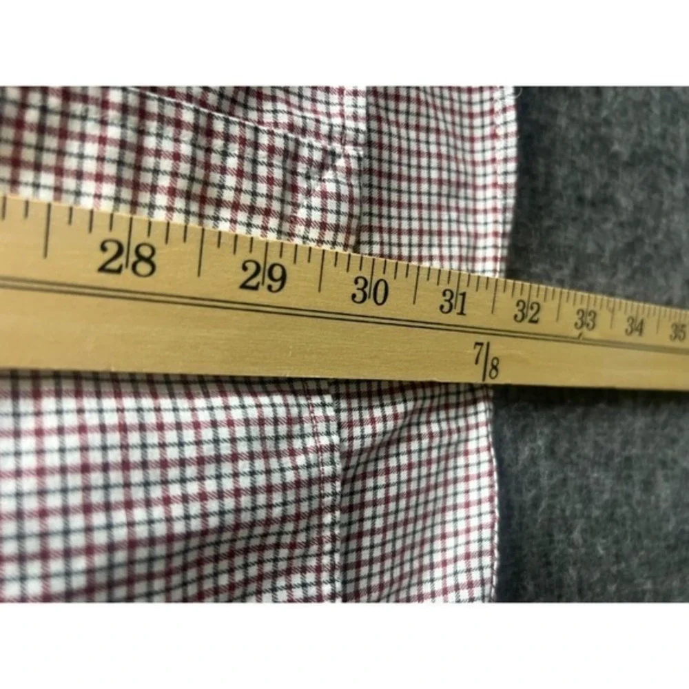 Ralph Lauren Classic Fit L/S Shirt Button Down Men's Sz XL TG Green, Red & White - Picture 6 of 8